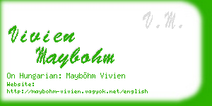 vivien maybohm business card